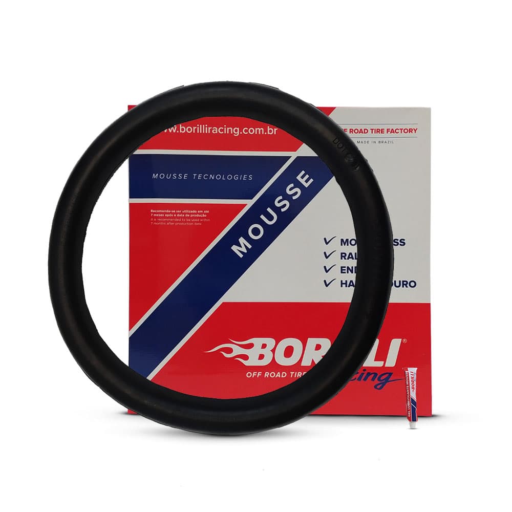 Bib Mousse Borilli 90/90-21 e 80/100-21 Dianteiro Off-Road para Moto com Gel Lubrificante