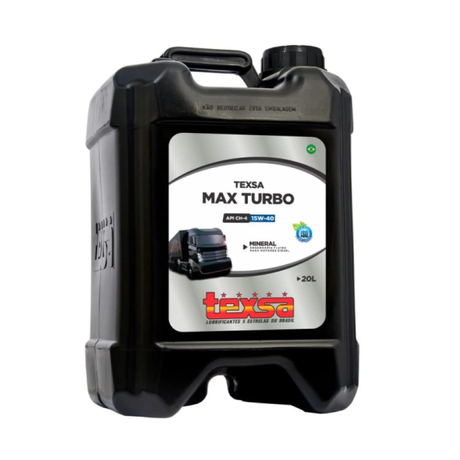 Óleo de Motor Diesel Texsa Max Turbo 15W40 CH-4 - Balde 20L