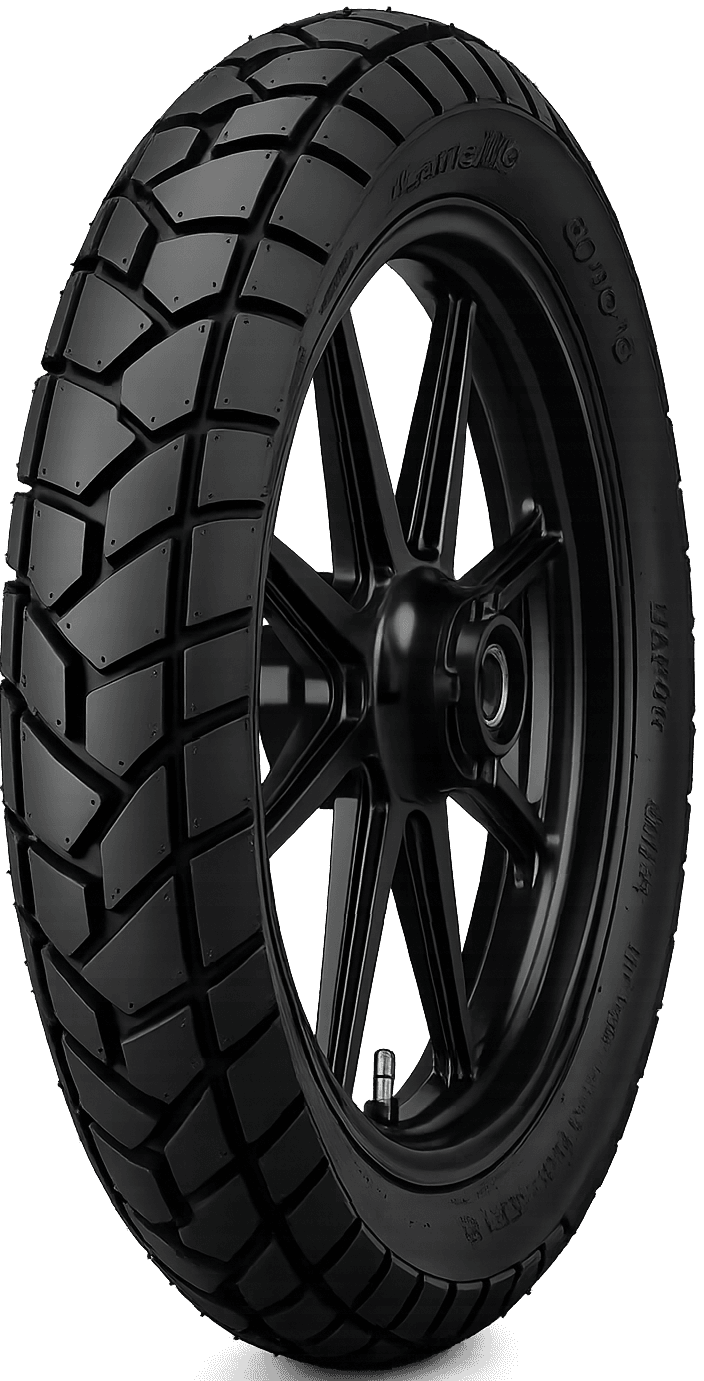 Pneu Moto Aro 18 Canello Baruk 90/90-18 57P Traseiro Tubeless (Sem Câmara)